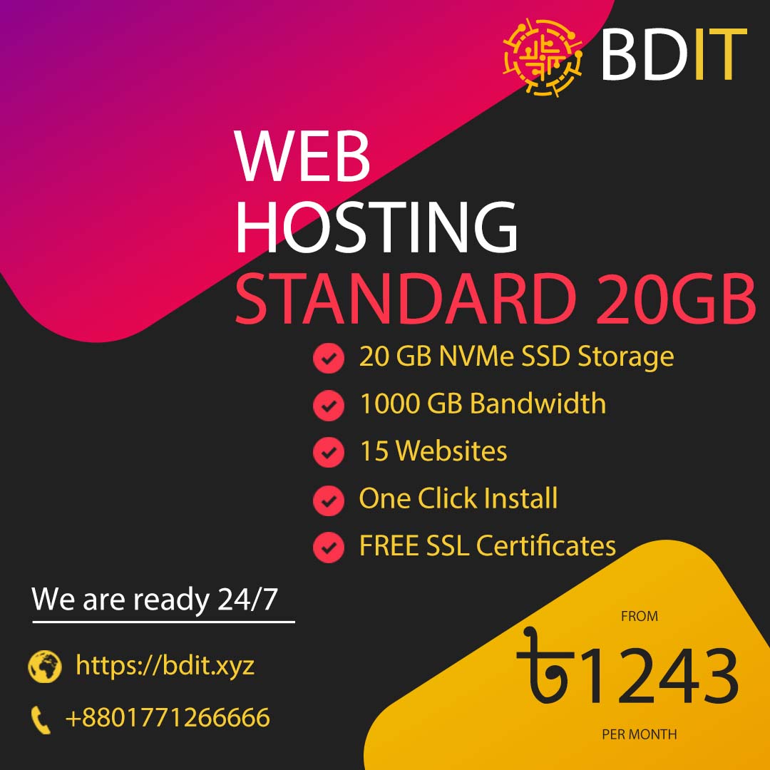 Web Hosting Standard 20GB
